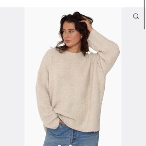 Set Active Boucle OVERSIZED CREWNECK SWEATER - sold out online